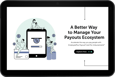 Updated Payouts Ecosystem tablet