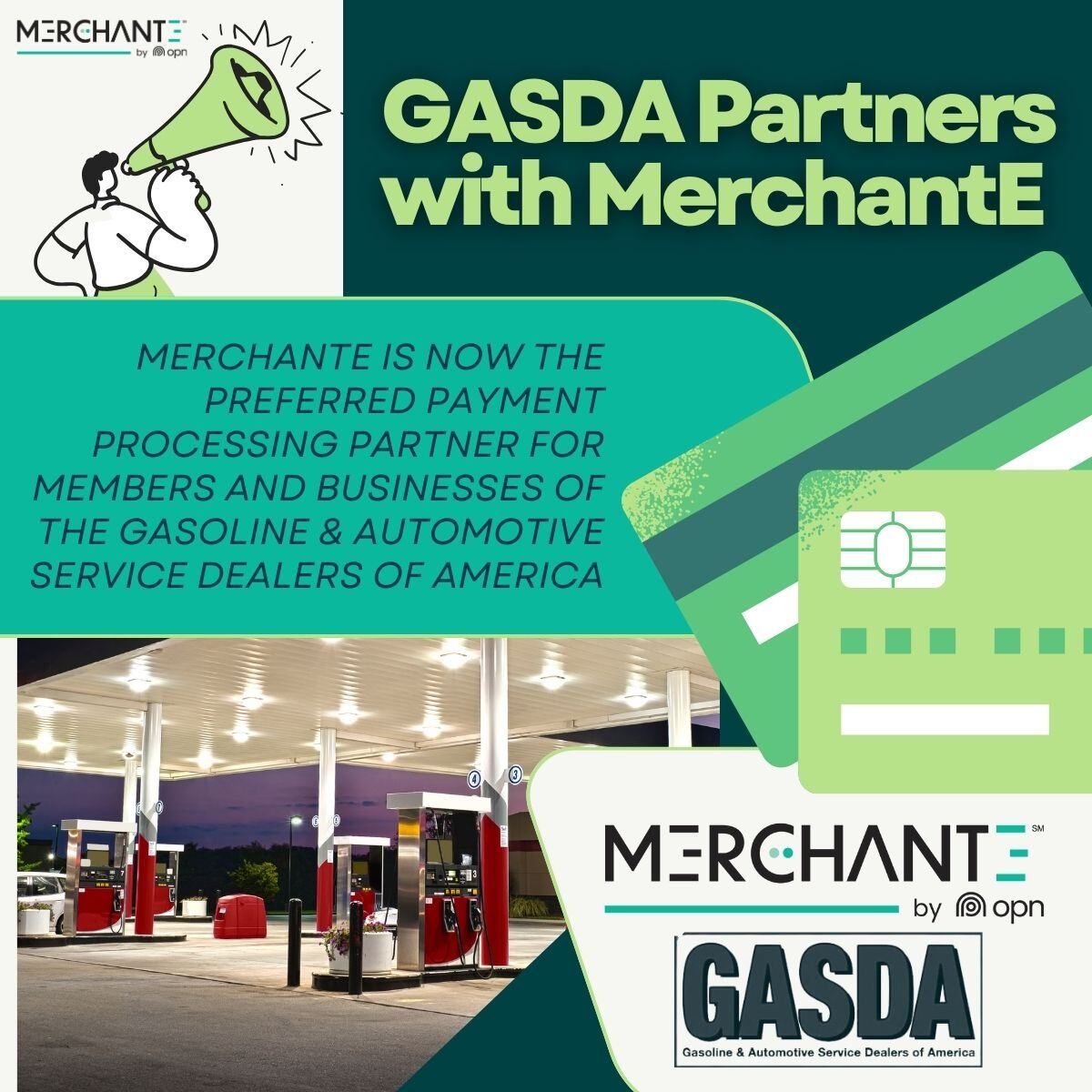 Gasda Sheets Gasoline & Automotive Service Dealers of America's Payment Partner