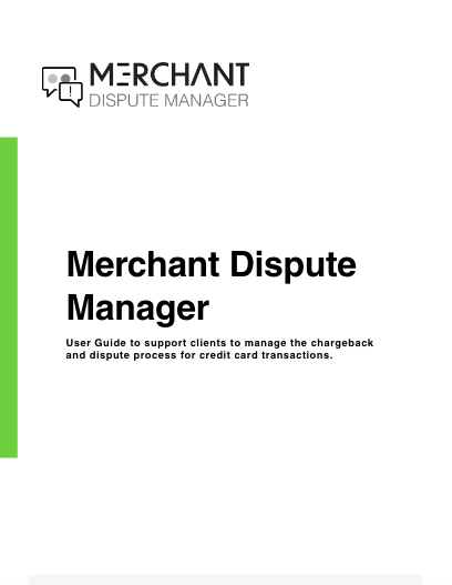 Merchant Dispute Manager